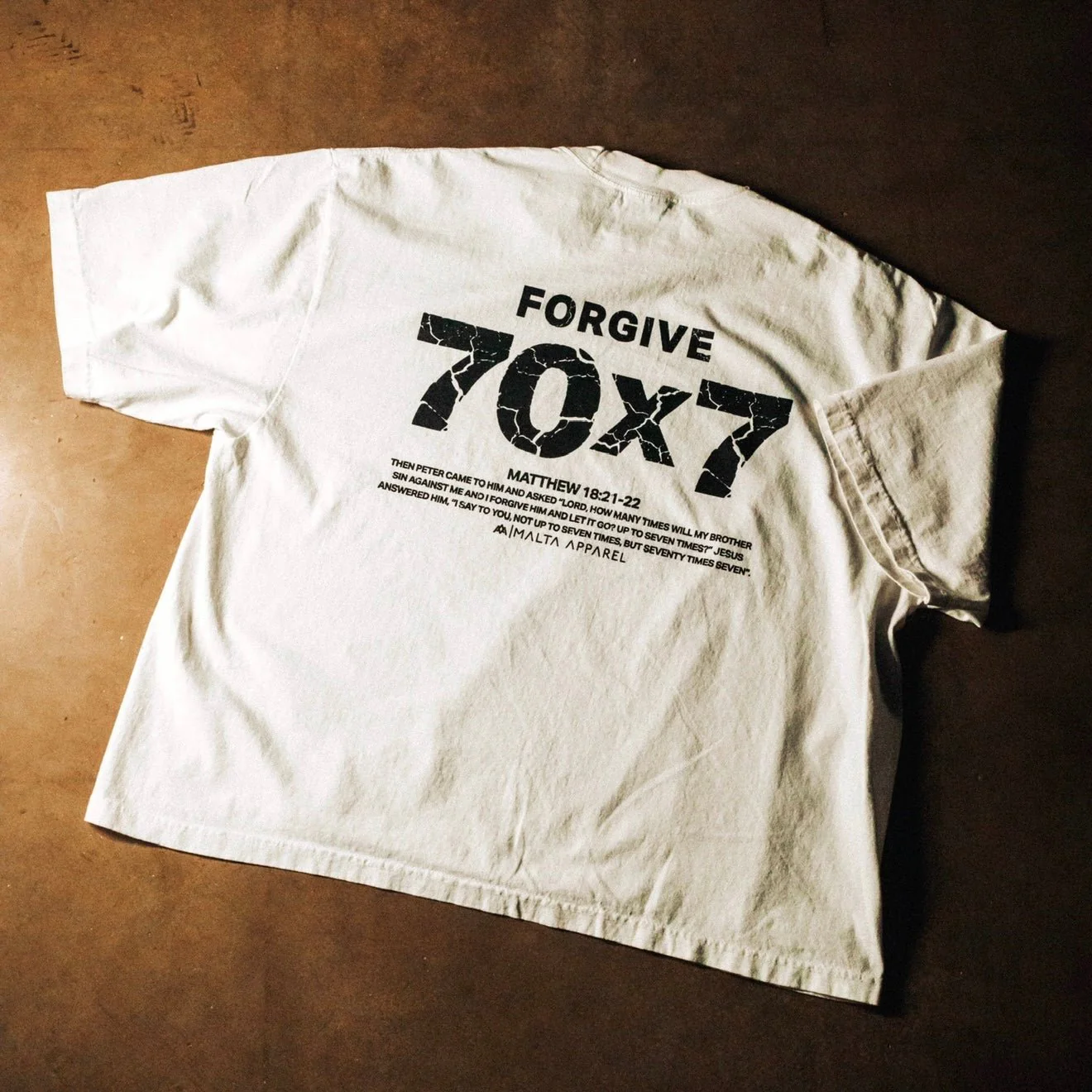 70x7 Drop Shoulder Tee (Super Oversized) - White - Image 5