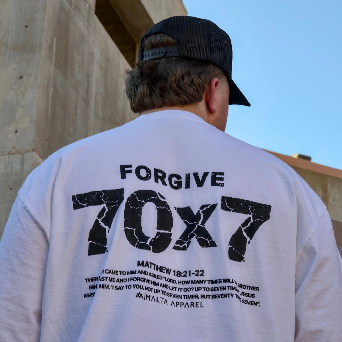 70x7 Drop Shoulder Tee (Super Oversized) - White - Image 9