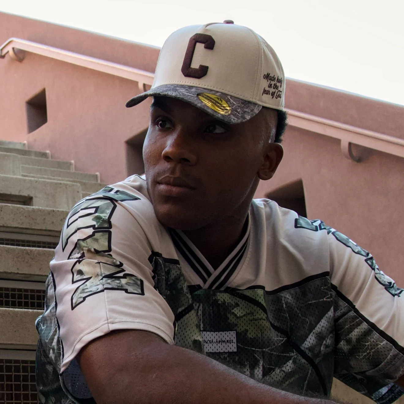 CONSECRATED Premium SnapBack - Cream/Malta Woodland Camo - Image 12