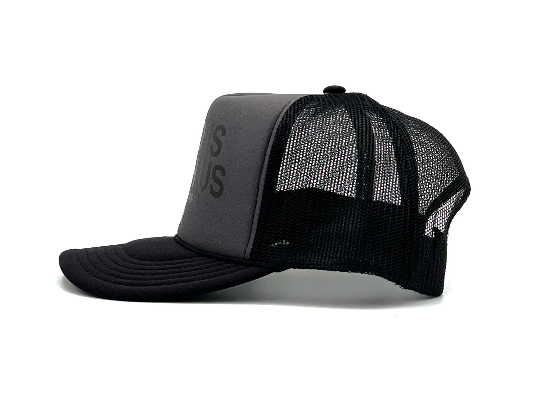 God is With Us Foam Trucker - Charcoal - Image 3