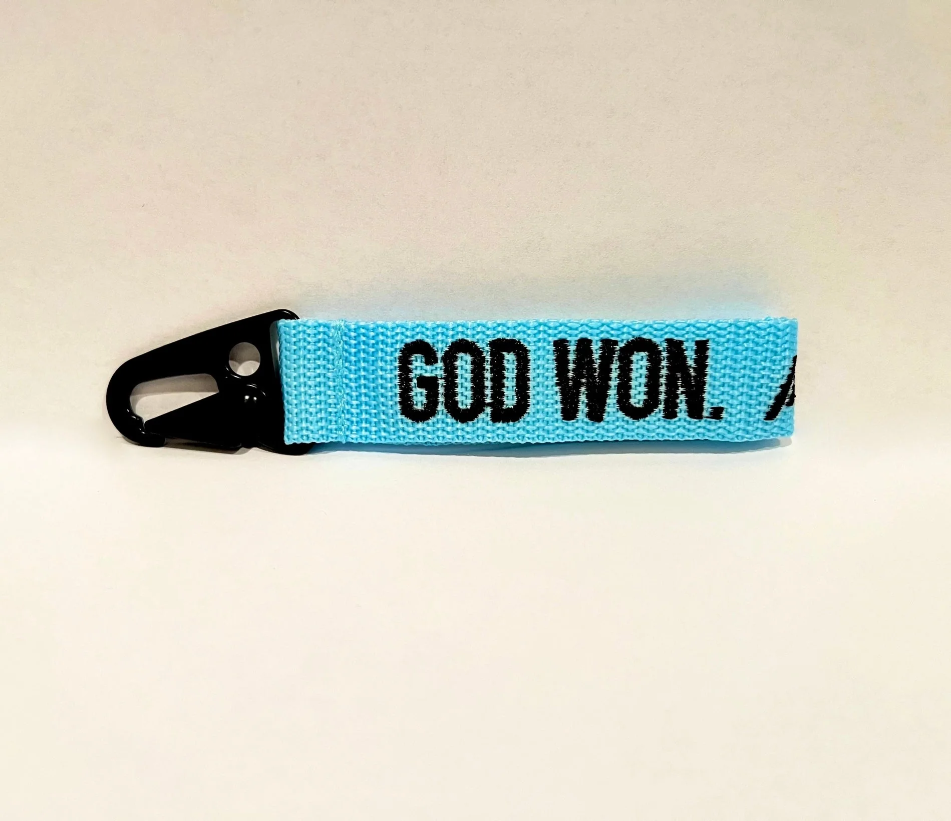 ‘God Won’ Embroidered Keychain - Image 4