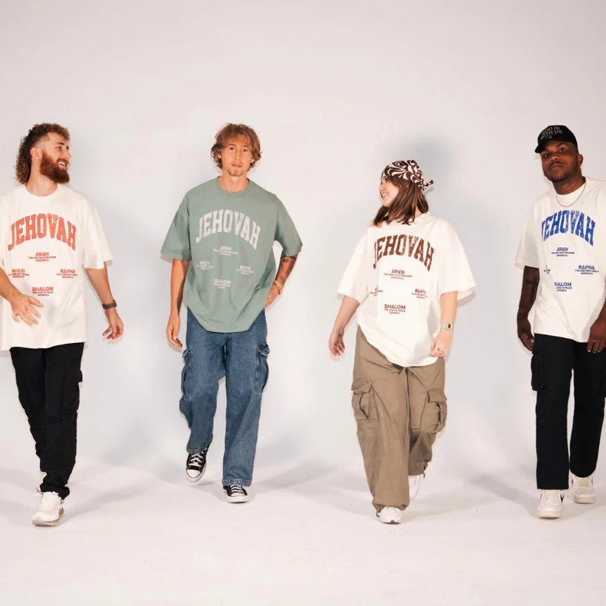 JEHOVAH Tee - Cream/Brown - Image 5