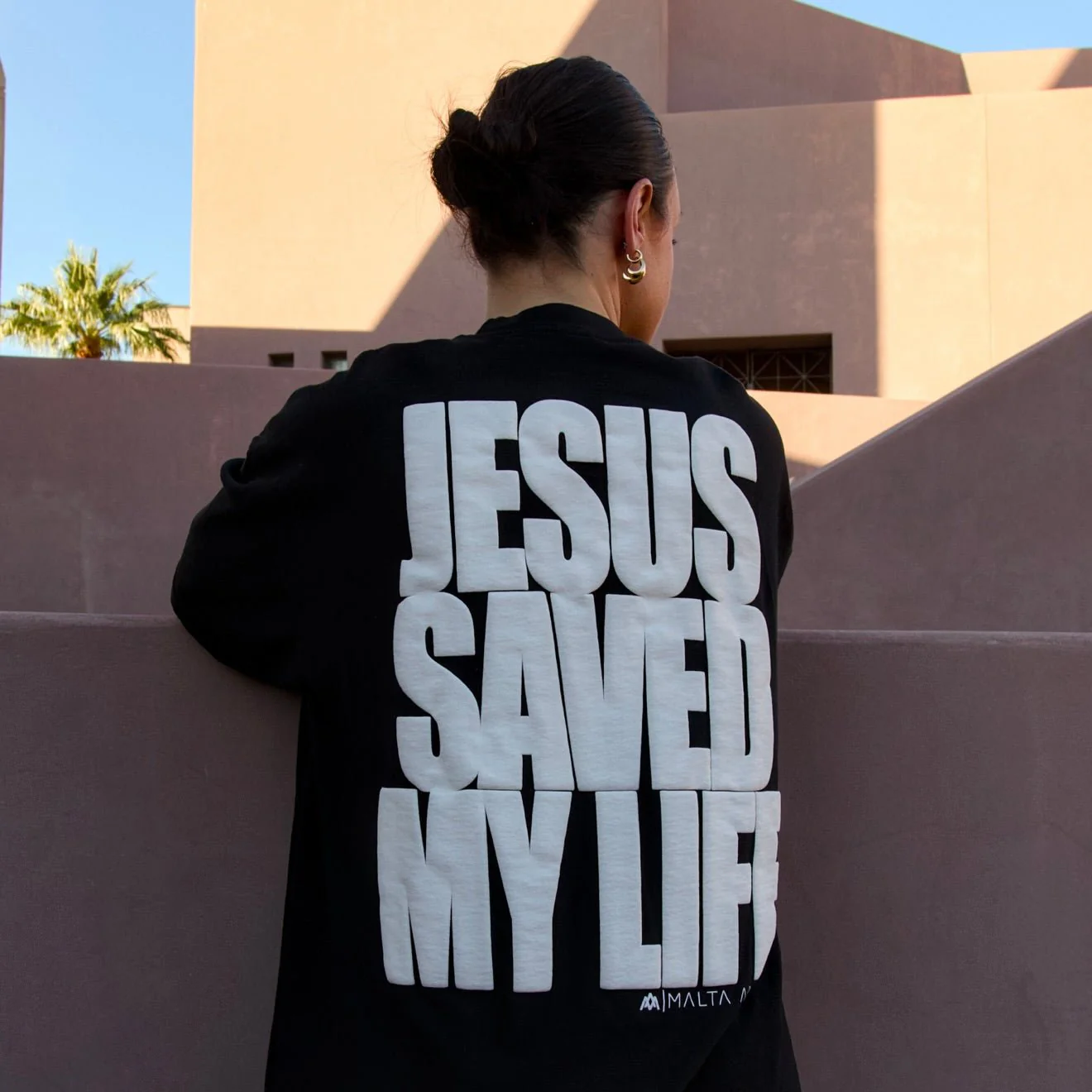 [PRE-ORDER - SHIPS MARCH 16TH] Jesus Saved My Life PUFF PRINT - Black - Image 10