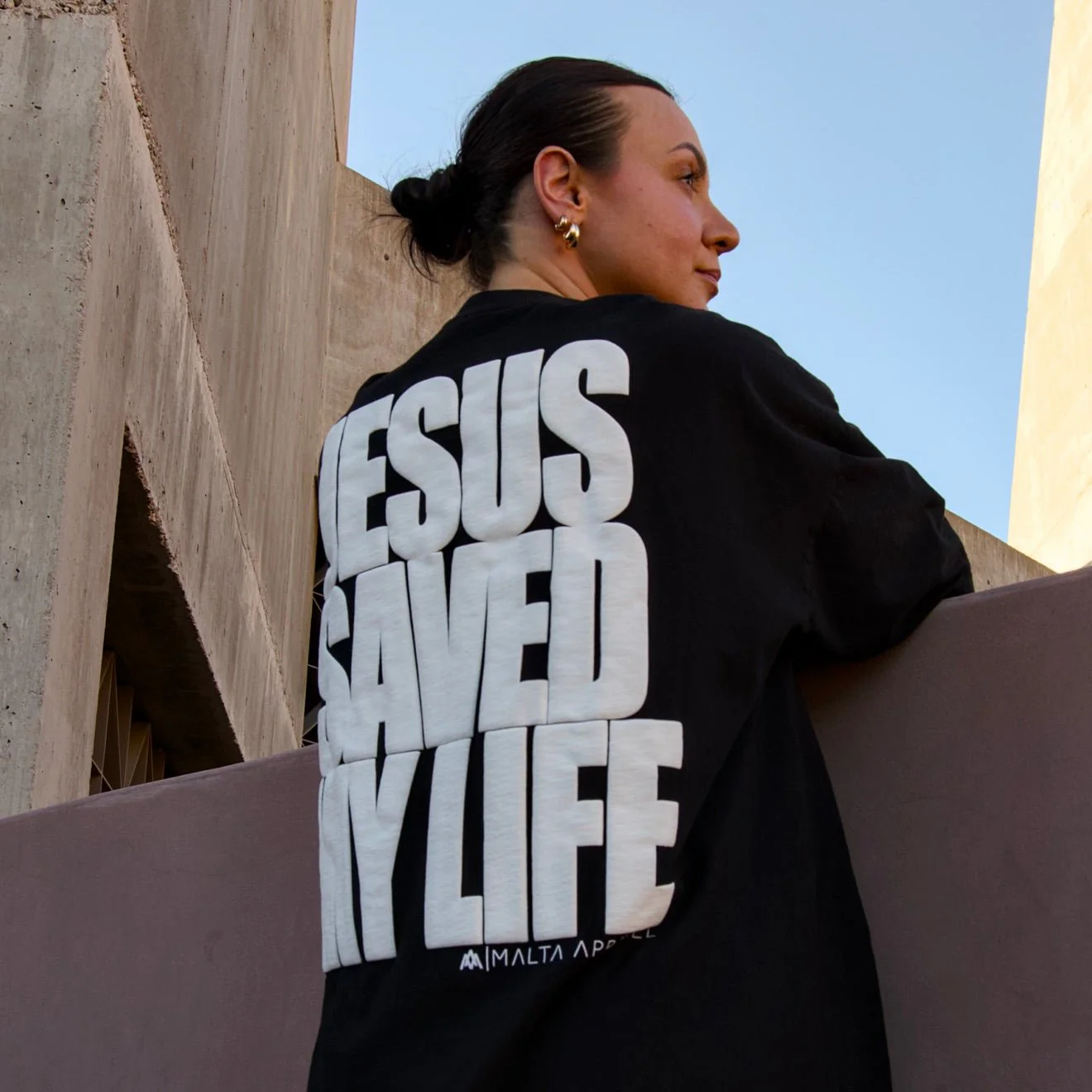 [PRE-ORDER - SHIPS MARCH 16TH] Jesus Saved My Life PUFF PRINT - Black - Image 11