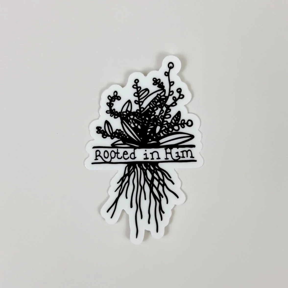 Rooted in Him Hydroflask Sticker - Image 3