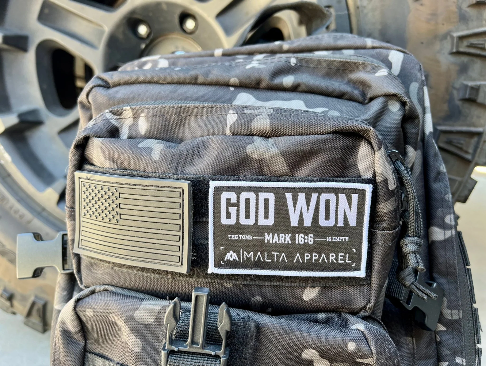‘God Won’ Velcro Patch - Image 4