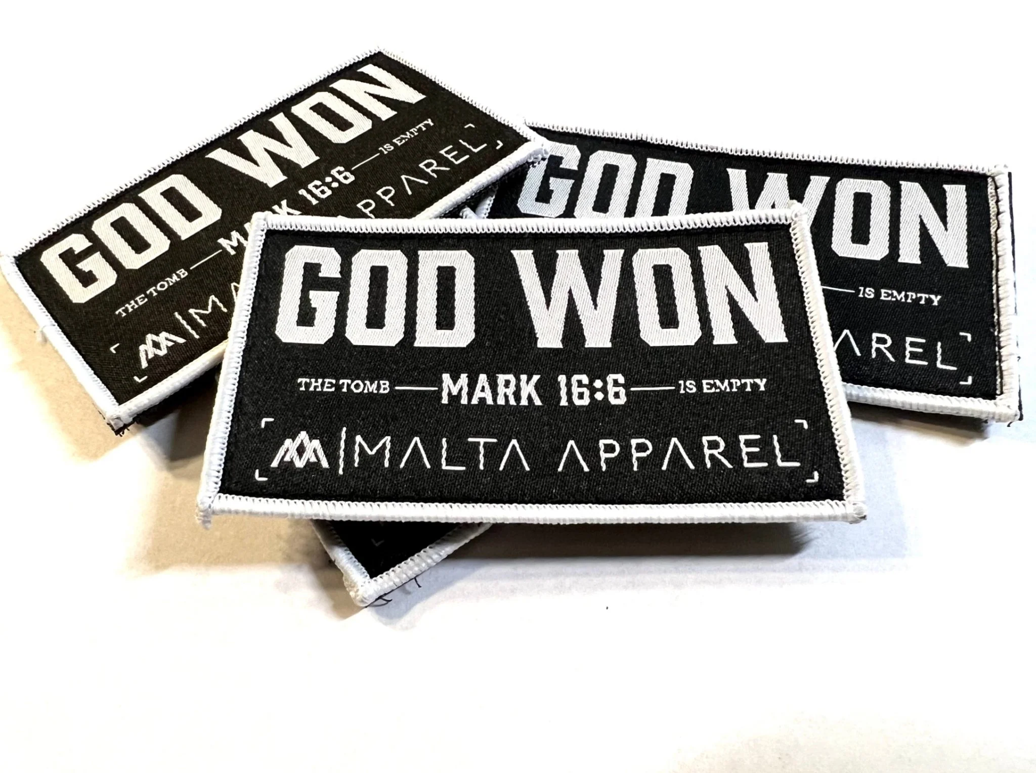 ‘God Won’ Velcro Patch - Image 5