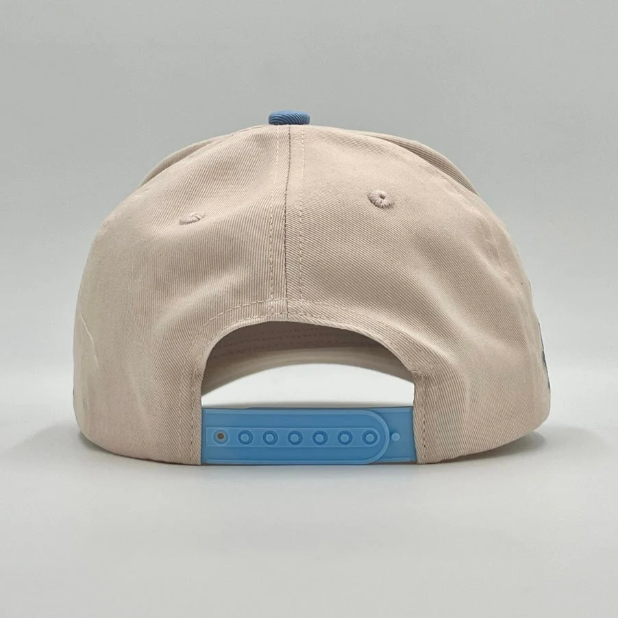 ‘YHWH’ Structured SnapBack - Cream/Baby Blue - Image 4