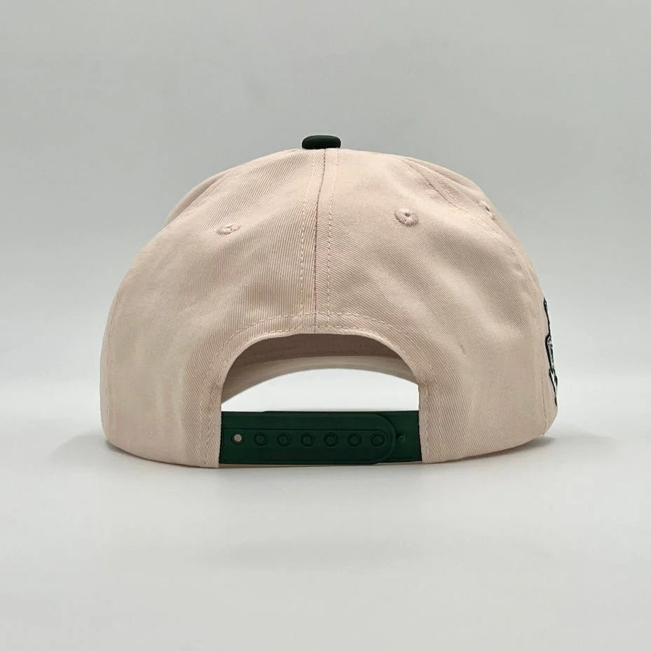 ‘YHWH’ Structured SnapBack - Cream/Billiard Green - Image 5