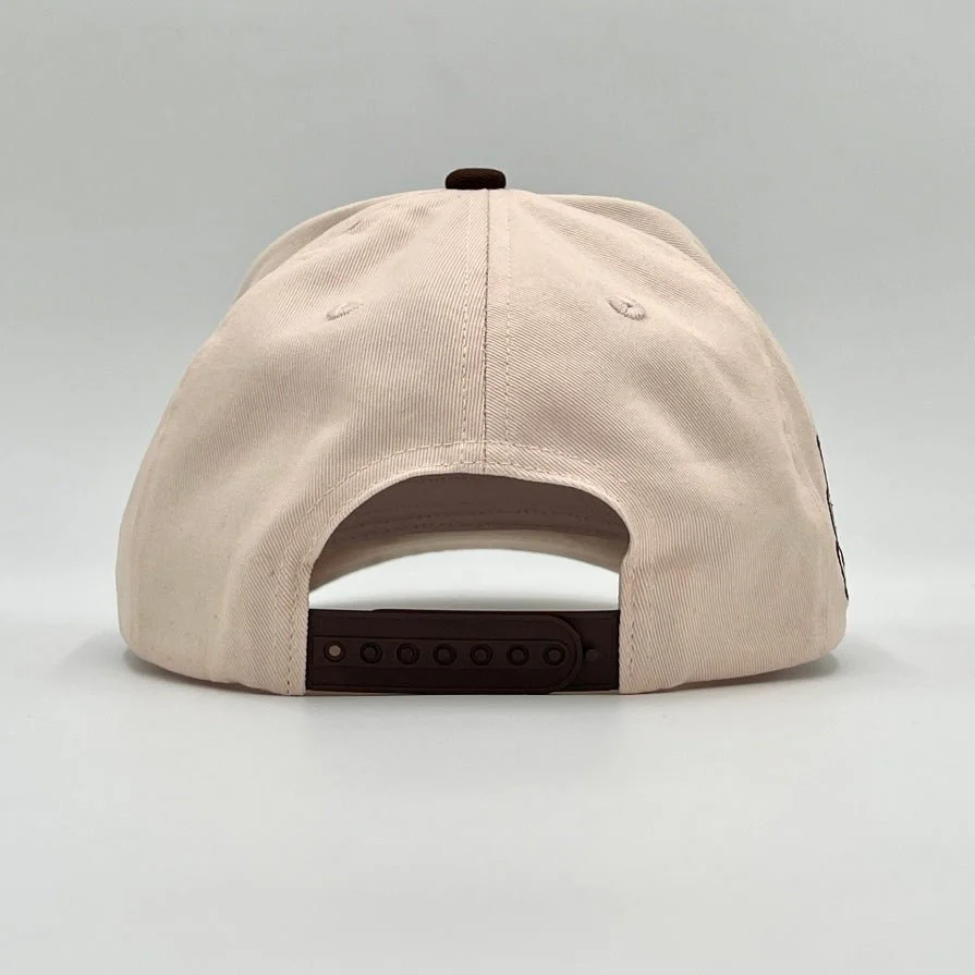 ‘YHWH’ Structured SnapBack - Cream/Brown - Image 5
